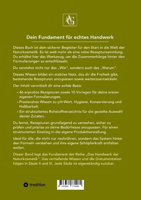 Weitere Ansicht: Naturkosmetik - Das Fundament - Säule I - Grundlagen: Naturkosmetik selber machen | Anja Gras