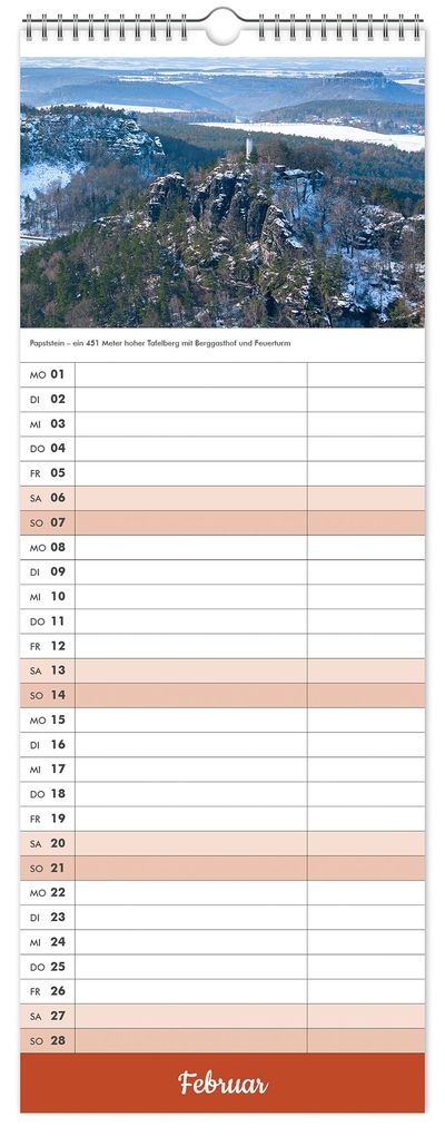 Weitere Ansicht: Küchenkalender Sächsische Schweiz 2027 | Peter Schubert, K4 Verlag