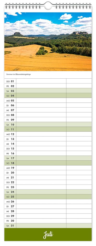 Weitere Ansicht: Küchenkalender Sächsische Schweiz 2027 | Peter Schubert, K4 Verlag