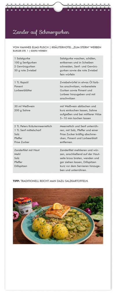 Weitere Ansicht: Küchenkalender Spreewald 2027 NEU! inkl. Rezepte | Peter Becker, K4 Verlag
