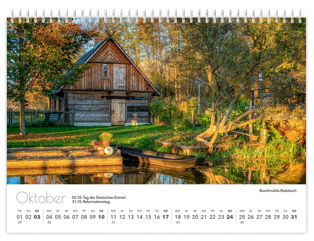 Weitere Ansicht: Kalender Spreewald kompakt - Peter Becker 2027 | Peter Becker, K4 Verlag