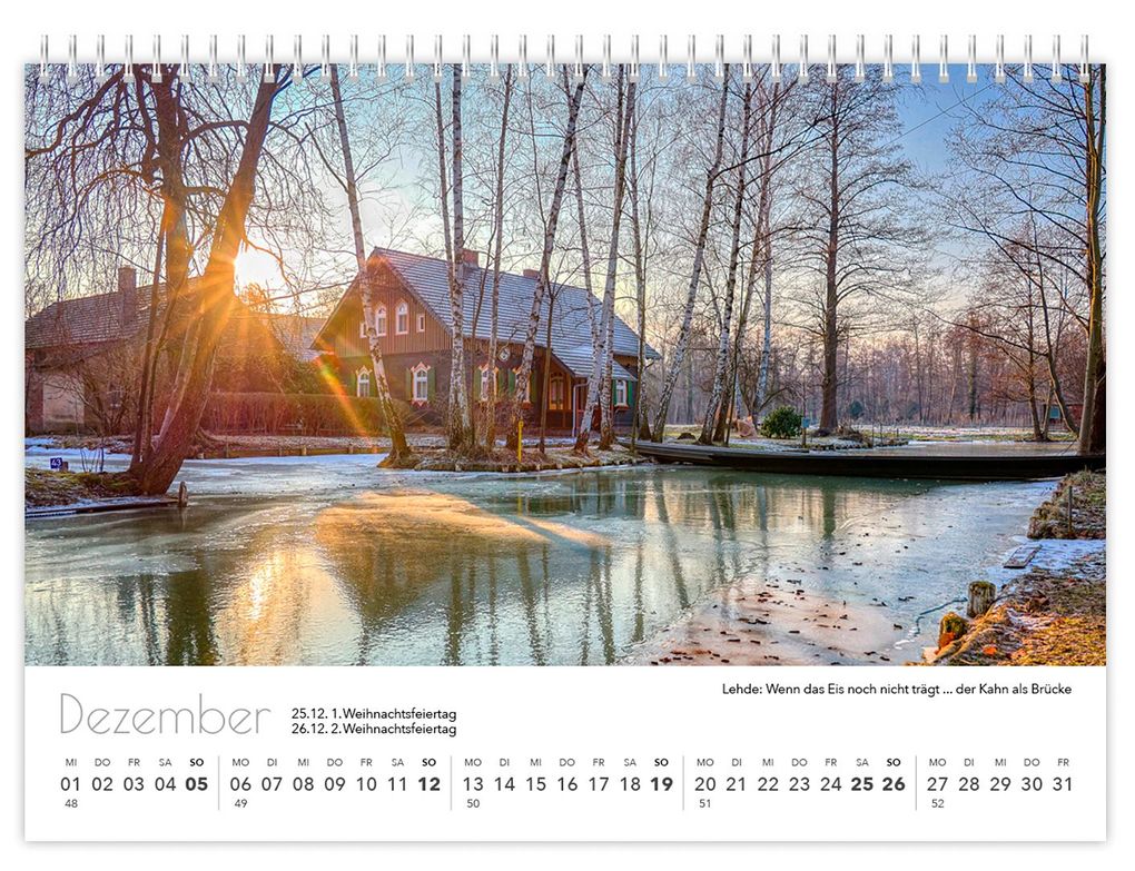 Weitere Ansicht: Kalender Spreewald kompakt - Peter Becker 2027 | Peter Becker, K4 Verlag