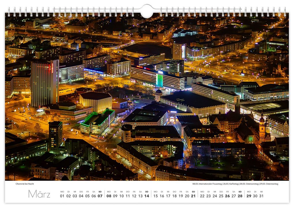 Weitere Ansicht: Kalender Sachsen von oben 2027 - Luftaufnahmen | Peter Schubert