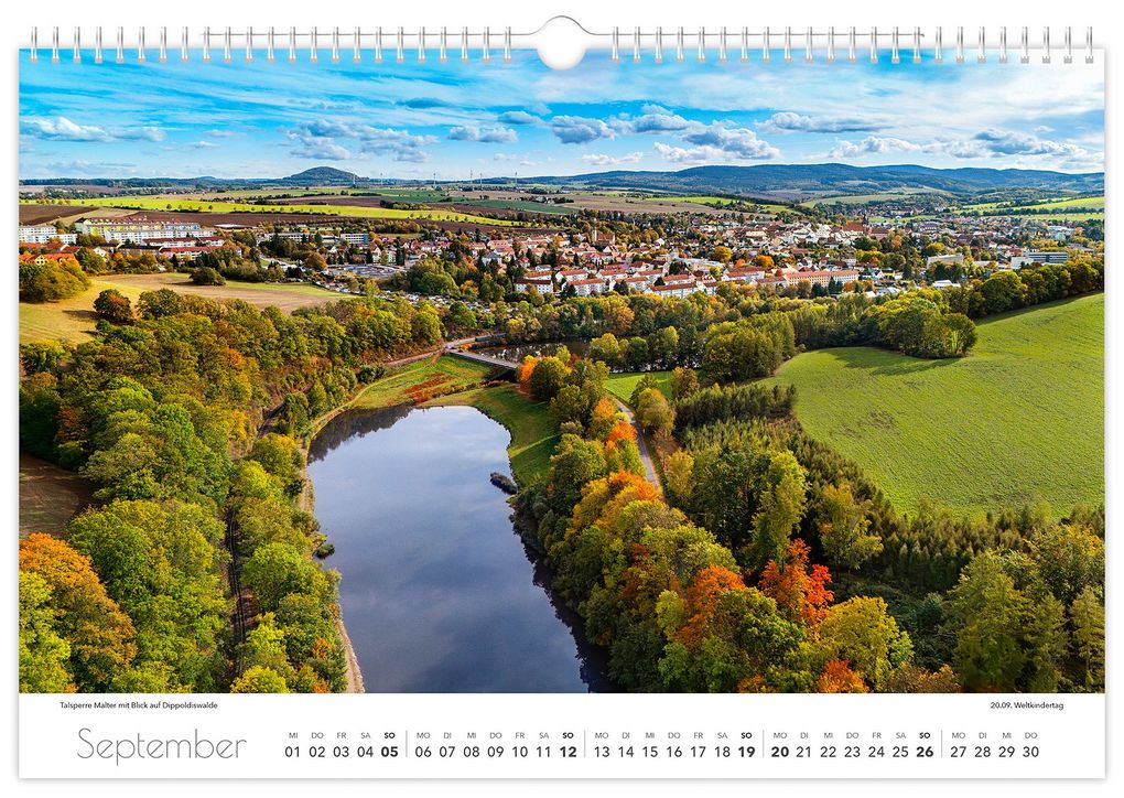 Weitere Ansicht: Kalender Sachsen von oben 2027 - Luftaufnahmen | Peter Schubert