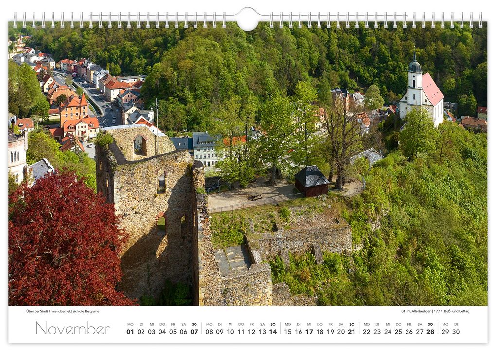 Weitere Ansicht: Kalender Sachsen von oben 2027 - Luftaufnahmen | Peter Schubert