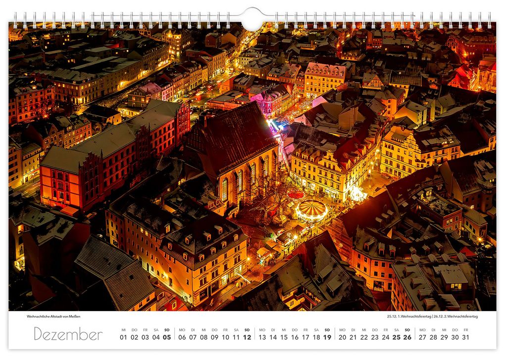 Weitere Ansicht: Kalender Sachsen von oben 2027 - Luftaufnahmen | Peter Schubert