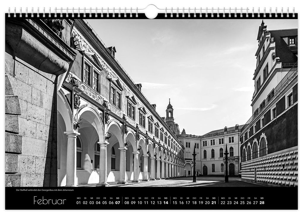 Weitere Ansicht: Kalender Dresden schwarz / weiß 2027 | Peter Schubert