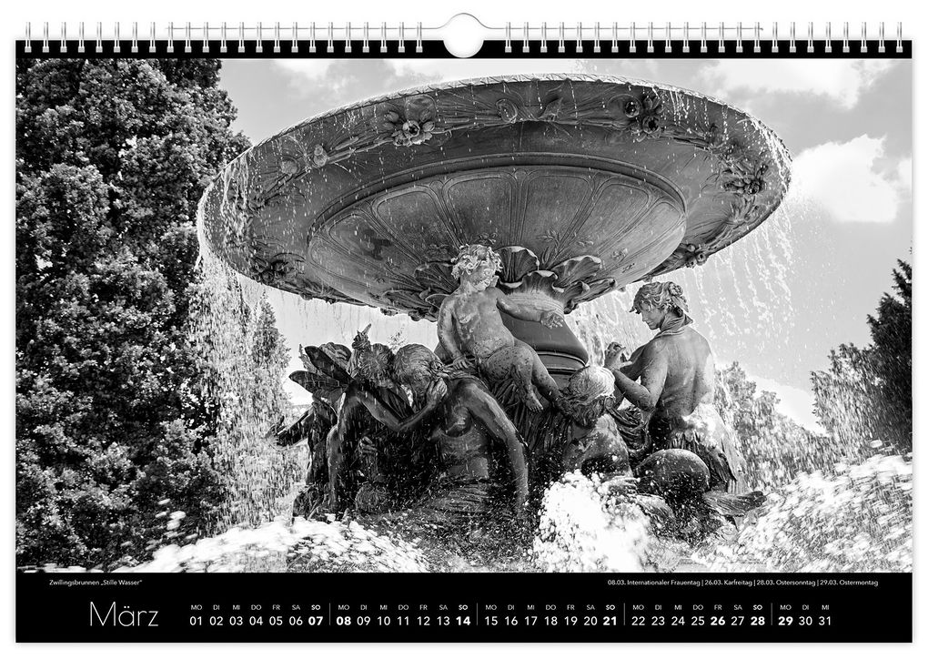 Weitere Ansicht: Kalender Dresden schwarz / weiß 2027 | Peter Schubert
