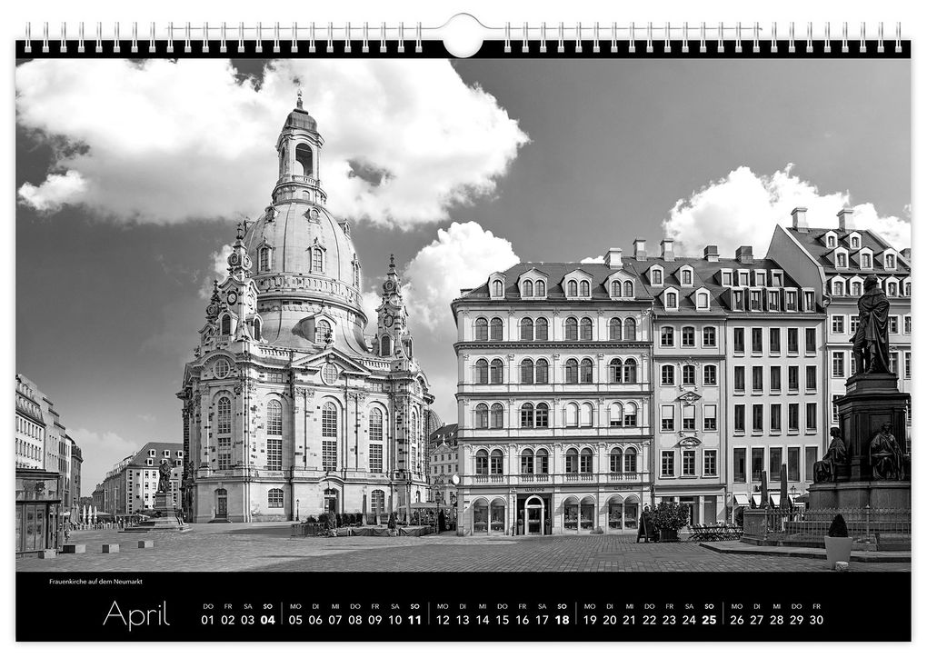 Weitere Ansicht: Kalender Dresden schwarz / weiß 2027 | Peter Schubert