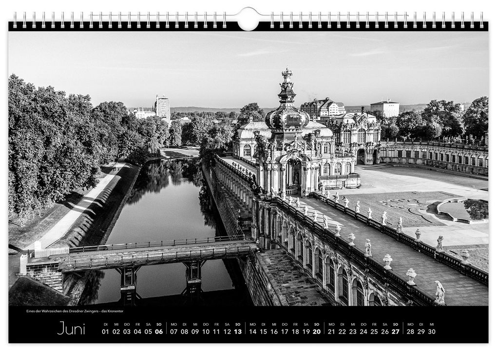 Weitere Ansicht: Kalender Dresden schwarz / weiß 2027 | Peter Schubert