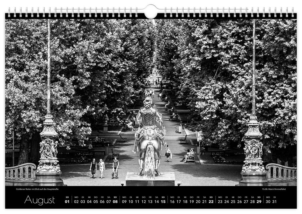 Weitere Ansicht: Kalender Dresden schwarz / weiß 2027 | Peter Schubert