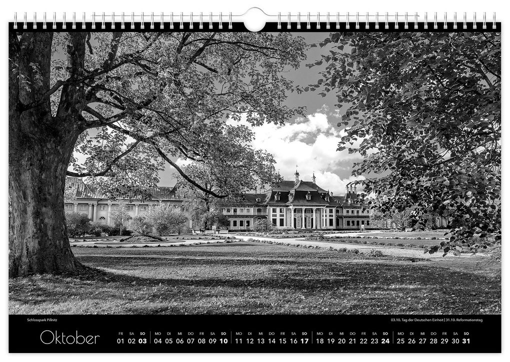 Weitere Ansicht: Kalender Dresden schwarz / weiß 2027 | Peter Schubert