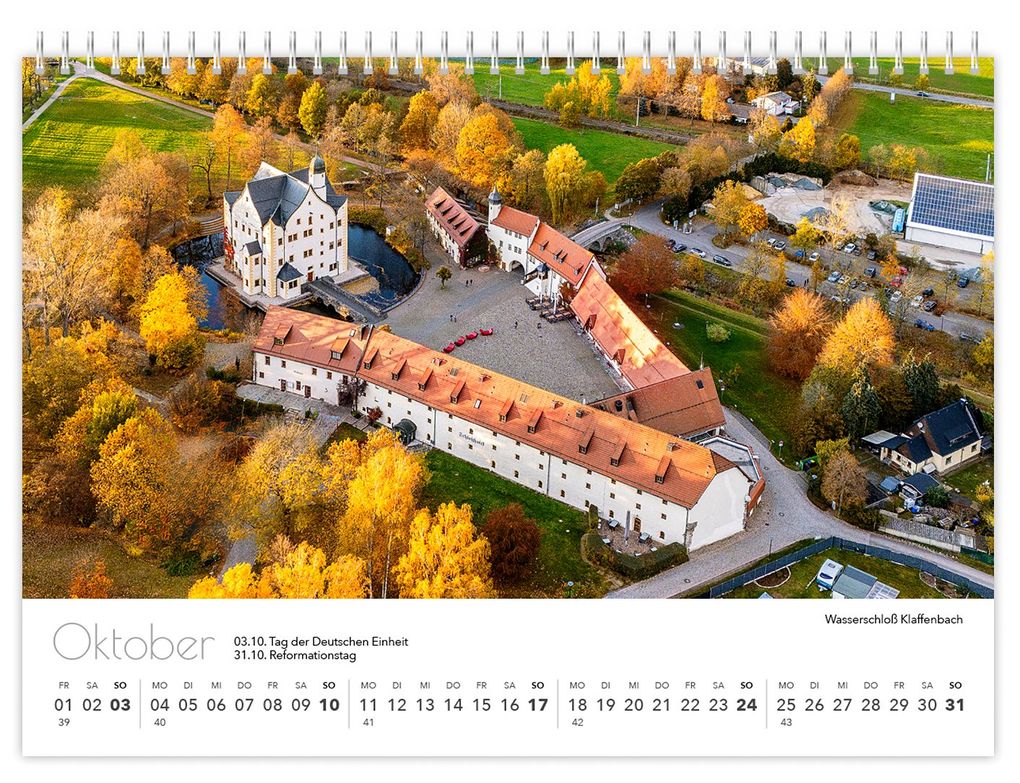 Weitere Ansicht: Kalender Sachsen von oben kompakt 2027 | Peter Schubert, K4 Verlag