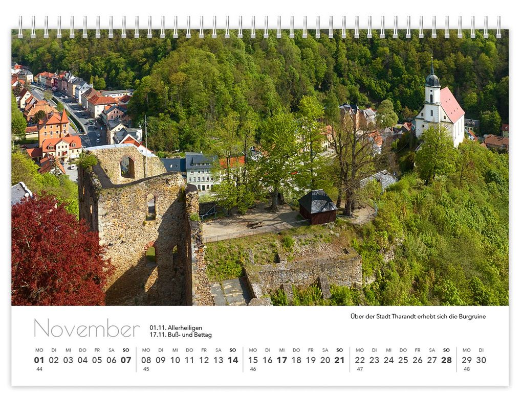 Weitere Ansicht: Kalender Sachsen von oben kompakt 2027 | Peter Schubert, K4 Verlag
