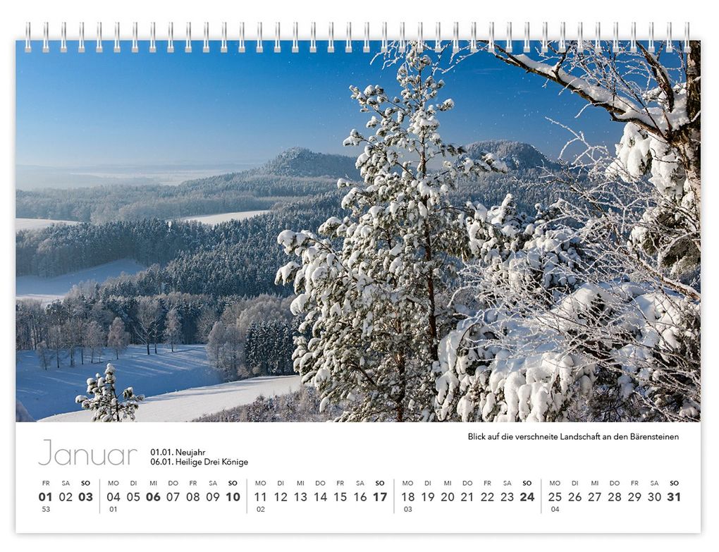 Weitere Ansicht: Kalender Sächsische Schweiz kompakt 2027 | Peter Schubert, K4 Verlag