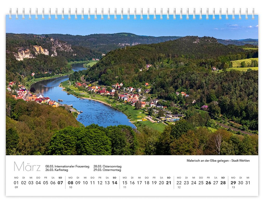 Weitere Ansicht: Kalender Sächsische Schweiz kompakt 2027 | Peter Schubert, K4 Verlag