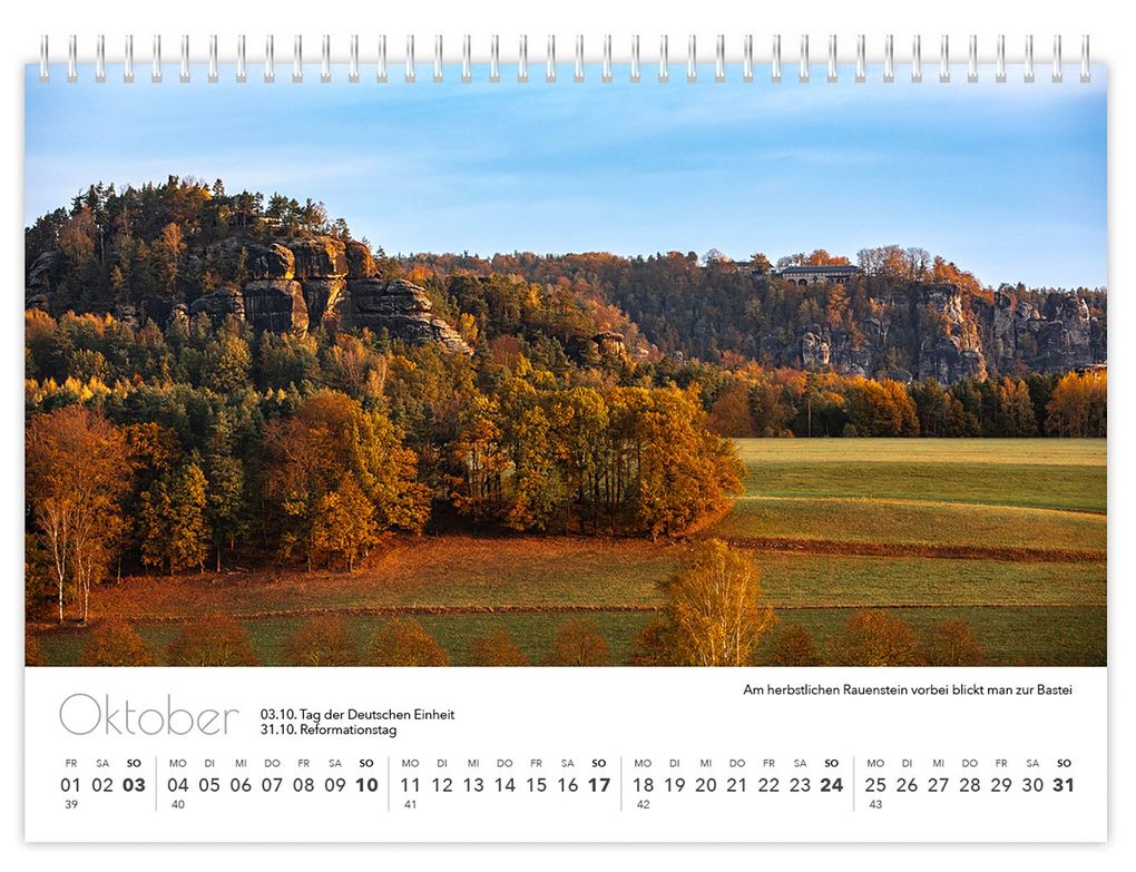 Weitere Ansicht: Kalender Sächsische Schweiz kompakt 2027 | Peter Schubert, K4 Verlag
