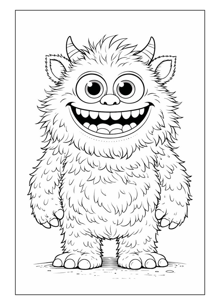 Weitere Ansicht: Monster Malbuch für Kinder ab 6 Jahren mit 50 schönen Ausmalmotiven | Josef Mickey Müller