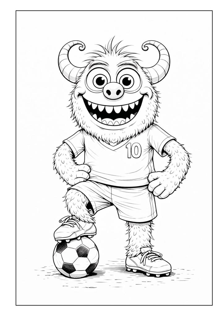 Weitere Ansicht: Monster Malbuch für Kinder ab 6 Jahren mit 50 schönen Ausmalmotiven | Josef Mickey Müller