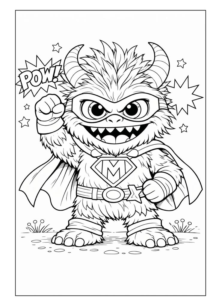 Weitere Ansicht: Monster Malbuch für Kinder ab 6 Jahren mit 50 schönen Ausmalmotiven | Josef Mickey Müller