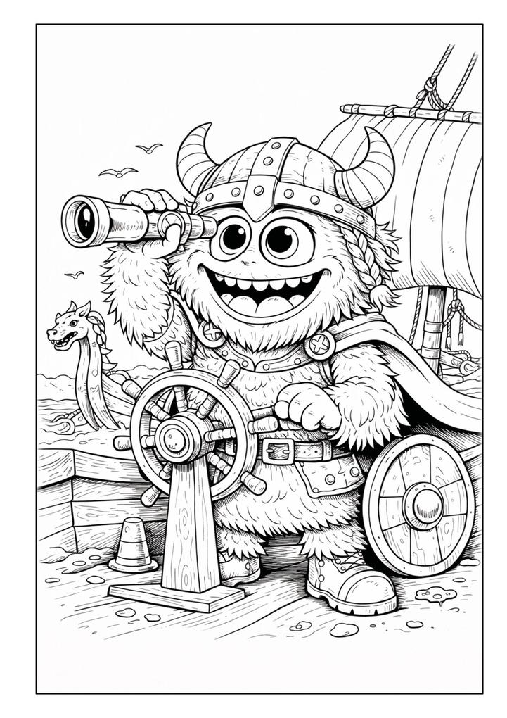 Weitere Ansicht: Monster Malbuch für Kinder ab 6 Jahren mit 50 schönen Ausmalmotiven | Josef Mickey Müller