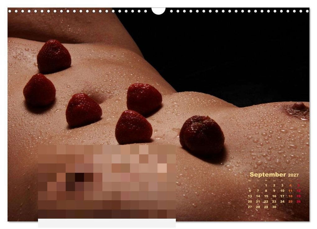 Weitere Ansicht: Glanzperlen - Wassertropfen auf nackter Haut (Wandkalender 2027 DIN A3 quer), CALVENDO Monatskalender | Lichtgestalt, Calvendo