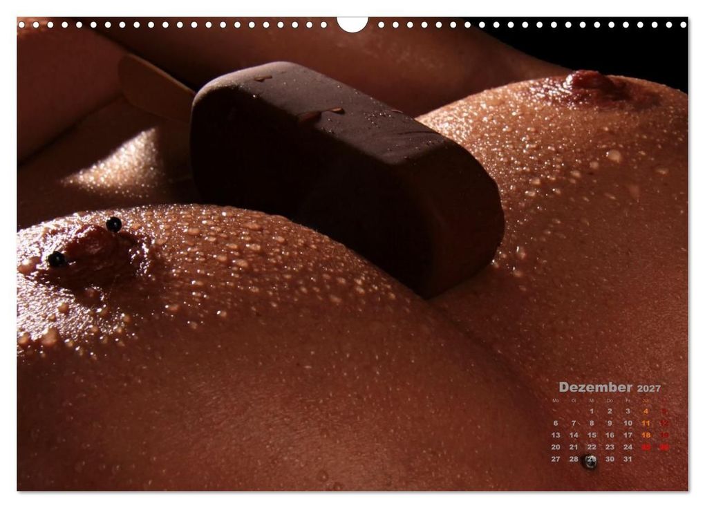 Weitere Ansicht: Glanzperlen - Wassertropfen auf nackter Haut (Wandkalender 2027 DIN A3 quer), CALVENDO Monatskalender | Lichtgestalt, Calvendo