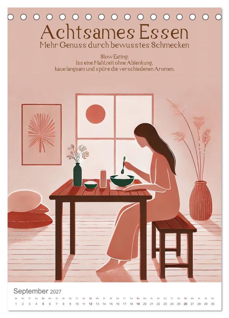 Weitere Ansicht: Dein Anti-Stress Kalender - Monatliche Inspirationen für mehr Entspannung (Tischkalender 2027 DIN A5 hoch), CALVENDO Monatskalender | Fred Schimak, Calvendo