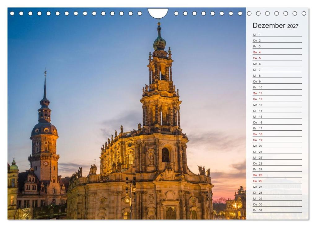 Weitere Ansicht: Dresden an der Elbe - Der Planer (Wandkalender 2027 DIN A4 quer), CALVENDO Monatskalender | Thomas Bugdoll, Calvendo