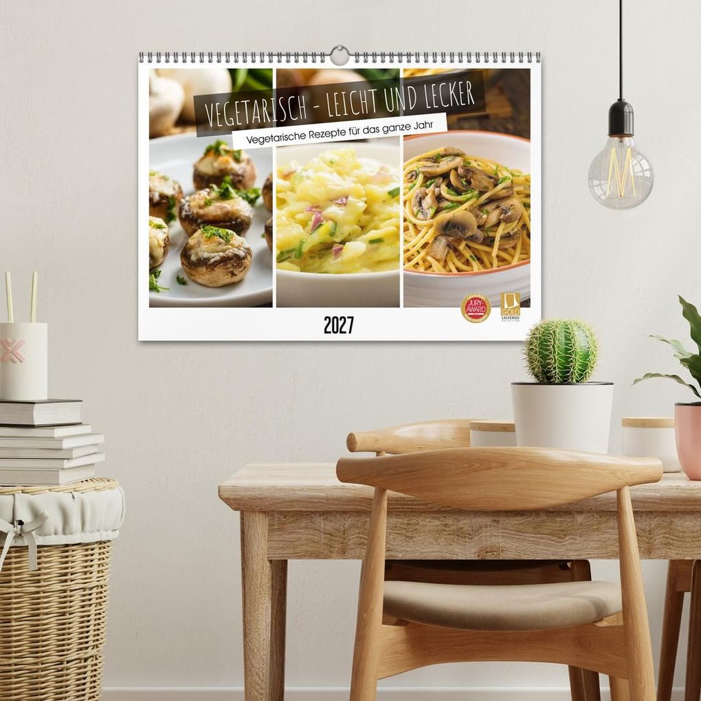 Weitere Ansicht: Vegetarisch - leicht und lecker (Wandkalender 2027 DIN A3 quer), CALVENDO Monatskalender | Martin Rettenberger, Calvendo