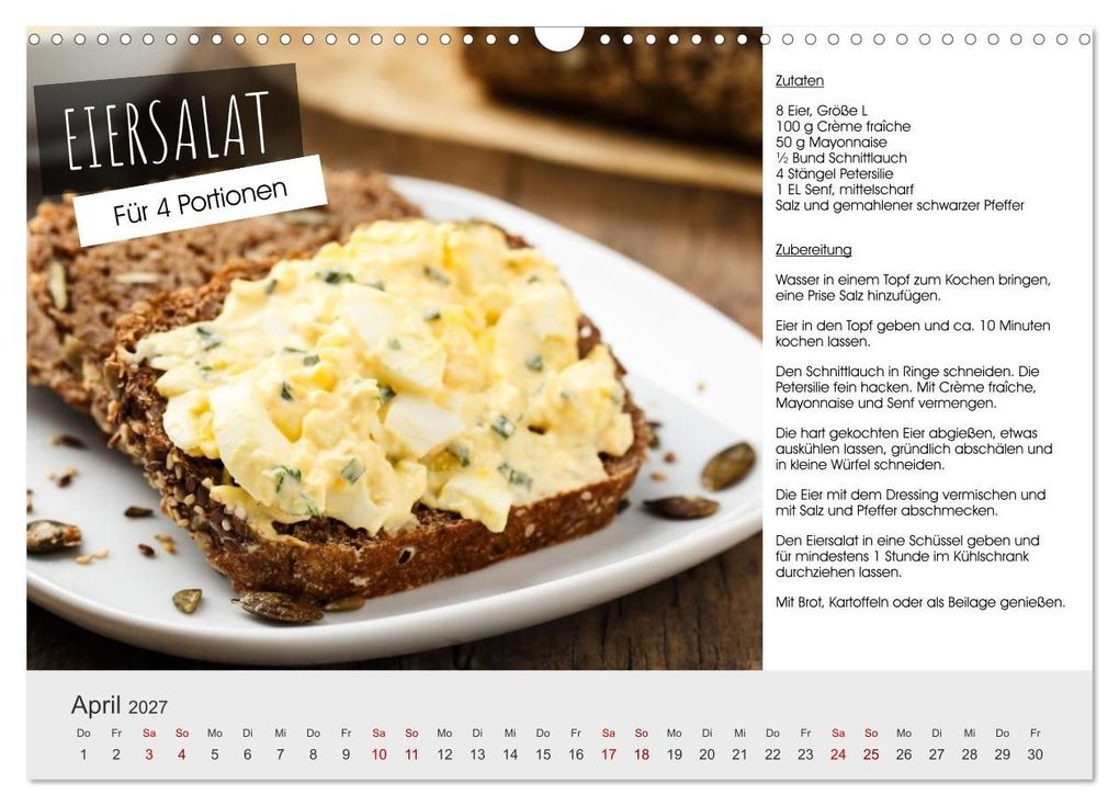 Weitere Ansicht: Vegetarisch - leicht und lecker (Wandkalender 2027 DIN A3 quer), CALVENDO Monatskalender | Martin Rettenberger, Calvendo