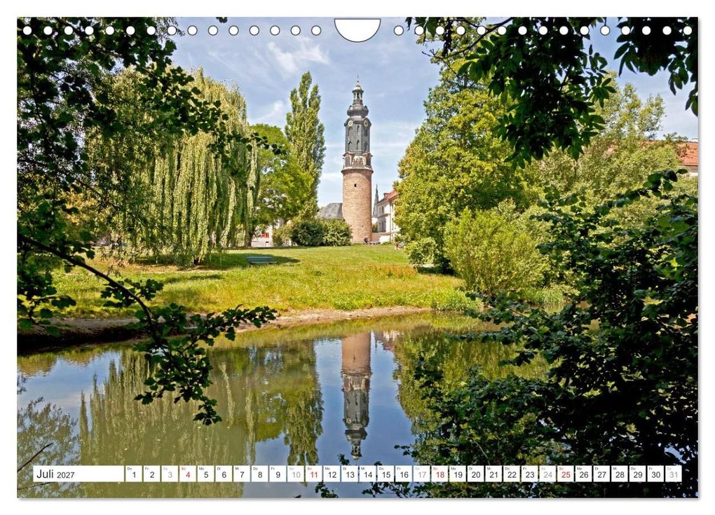 Weitere Ansicht: Thüringen - Weimar (Wandkalender 2027 DIN A4 quer), CALVENDO Monatskalender | Peter Schickert, Calvendo