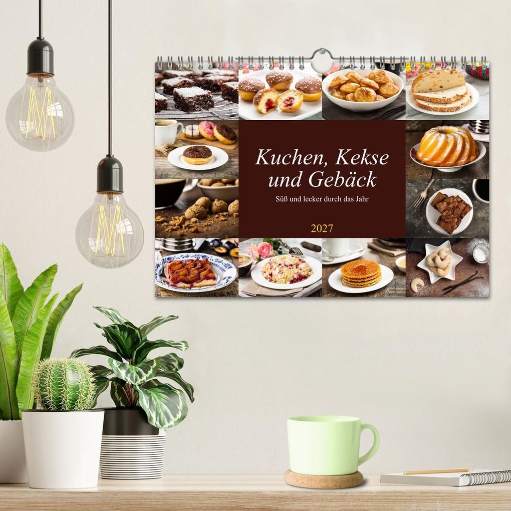 Weitere Ansicht: Kuchen, Kekse und Gebäck - süß und lecker durch das Jahr (Wandkalender 2027 DIN A4 quer), CALVENDO Monatskalender | Martin Rettenberger, Calvendo