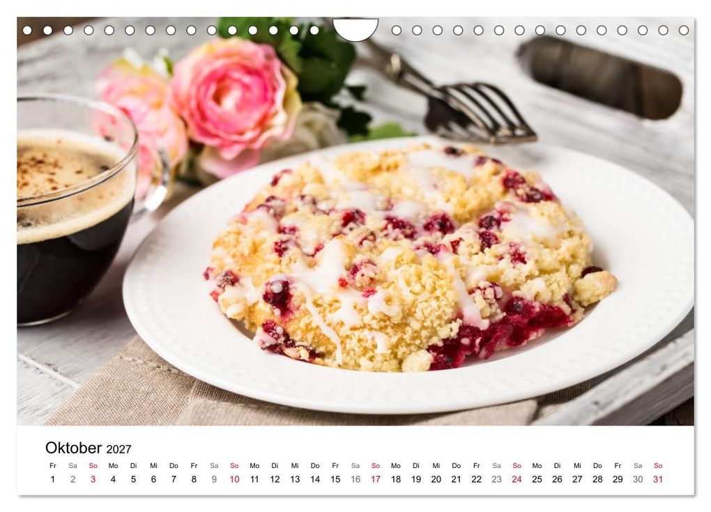 Weitere Ansicht: Kuchen, Kekse und Gebäck - süß und lecker durch das Jahr (Wandkalender 2027 DIN A4 quer), CALVENDO Monatskalender | Martin Rettenberger, Calvendo