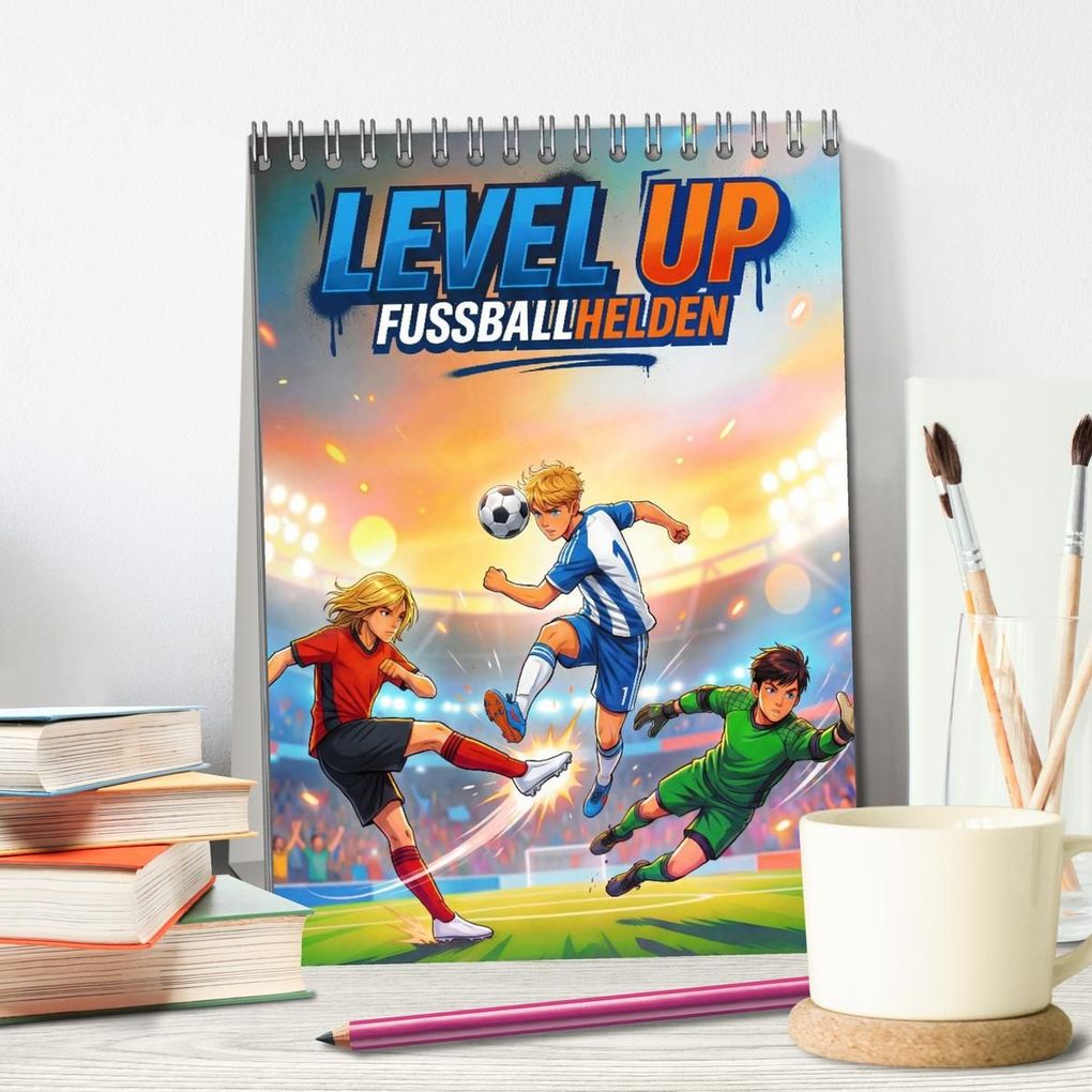 Weitere Ansicht: Level Up - Fußballhelden (Tischkalender 2027 DIN A5 hoch), CALVENDO Monatskalender | Lucas Winter, Calvendo