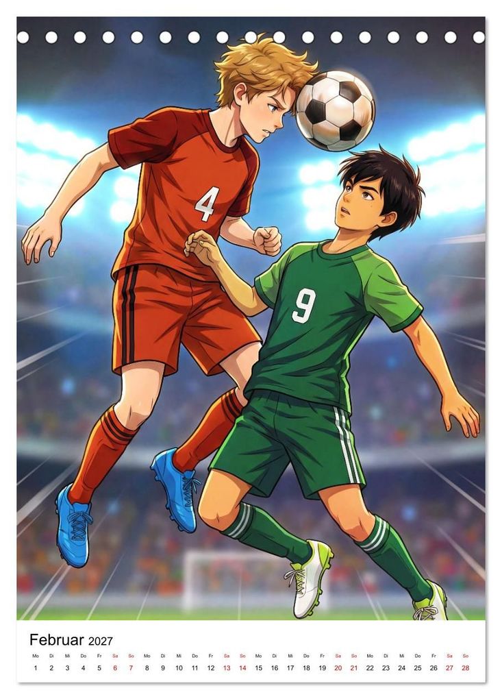 Weitere Ansicht: Level Up - Fußballhelden (Tischkalender 2027 DIN A5 hoch), CALVENDO Monatskalender | Lucas Winter, Calvendo