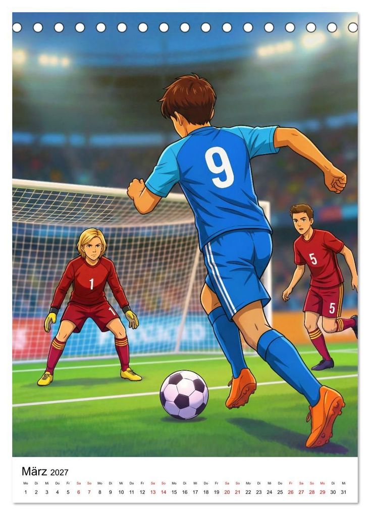 Weitere Ansicht: Level Up - Fußballhelden (Tischkalender 2027 DIN A5 hoch), CALVENDO Monatskalender | Lucas Winter, Calvendo