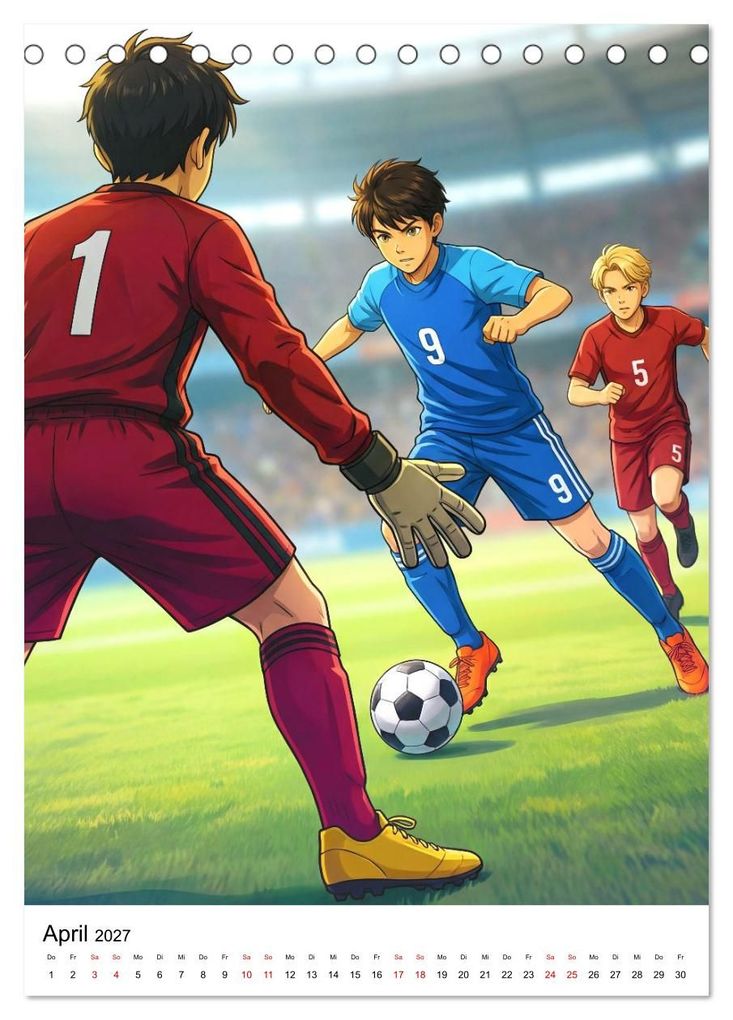 Weitere Ansicht: Level Up - Fußballhelden (Tischkalender 2027 DIN A5 hoch), CALVENDO Monatskalender | Lucas Winter, Calvendo