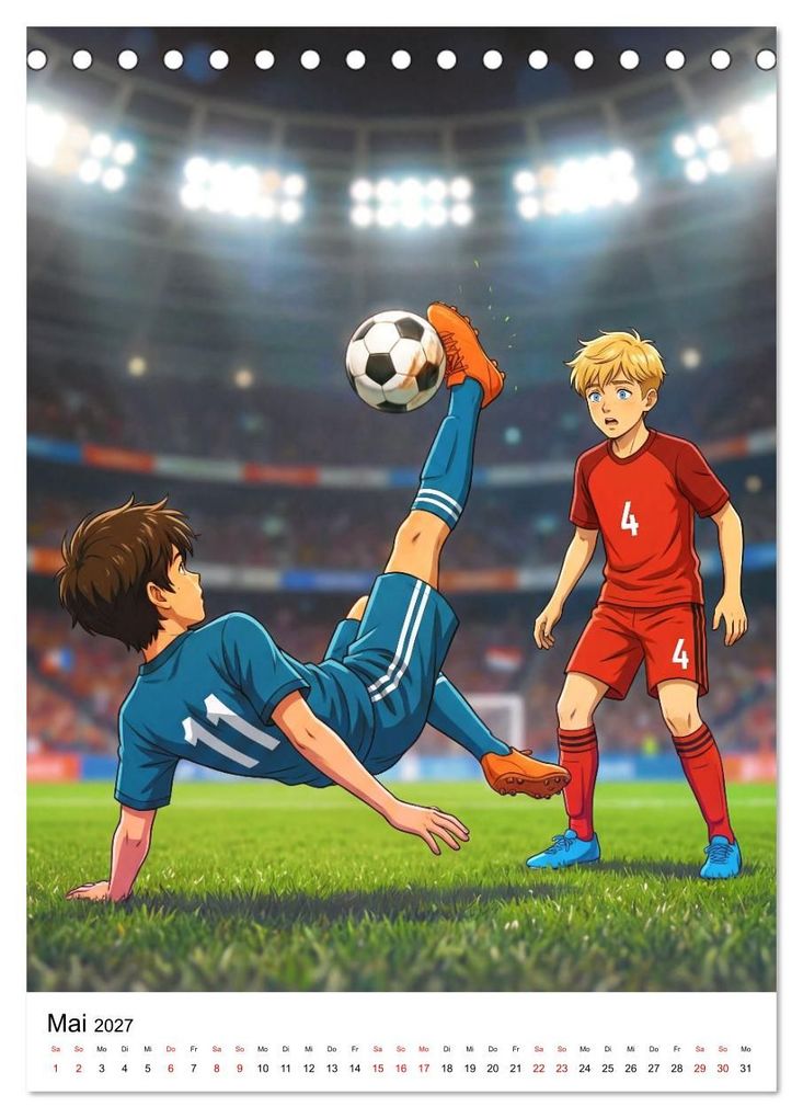 Weitere Ansicht: Level Up - Fußballhelden (Tischkalender 2027 DIN A5 hoch), CALVENDO Monatskalender | Lucas Winter, Calvendo