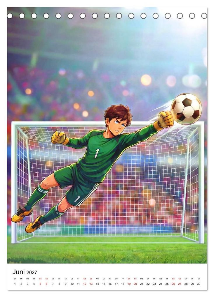 Weitere Ansicht: Level Up - Fußballhelden (Tischkalender 2027 DIN A5 hoch), CALVENDO Monatskalender | Lucas Winter, Calvendo