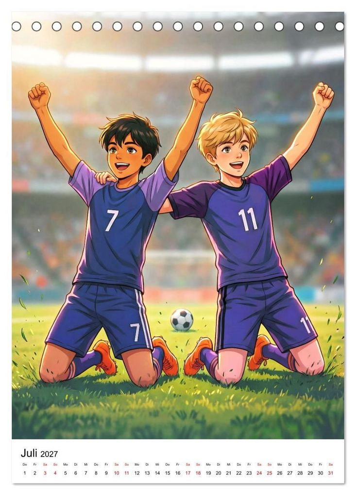 Weitere Ansicht: Level Up - Fußballhelden (Tischkalender 2027 DIN A5 hoch), CALVENDO Monatskalender | Lucas Winter, Calvendo