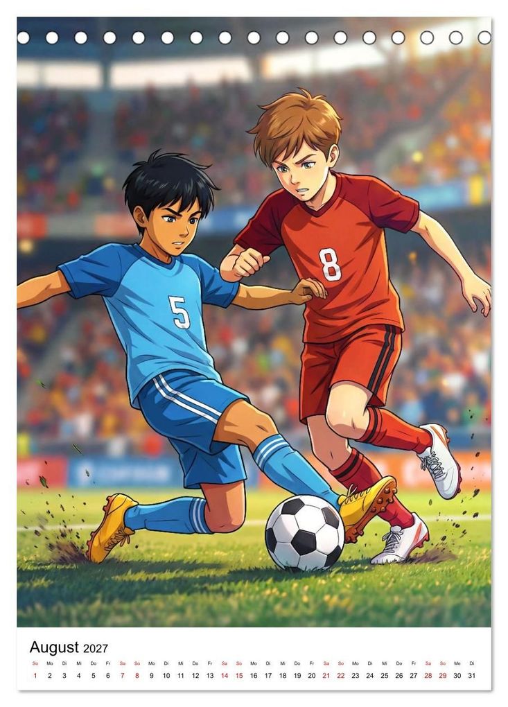 Weitere Ansicht: Level Up - Fußballhelden (Tischkalender 2027 DIN A5 hoch), CALVENDO Monatskalender | Lucas Winter, Calvendo