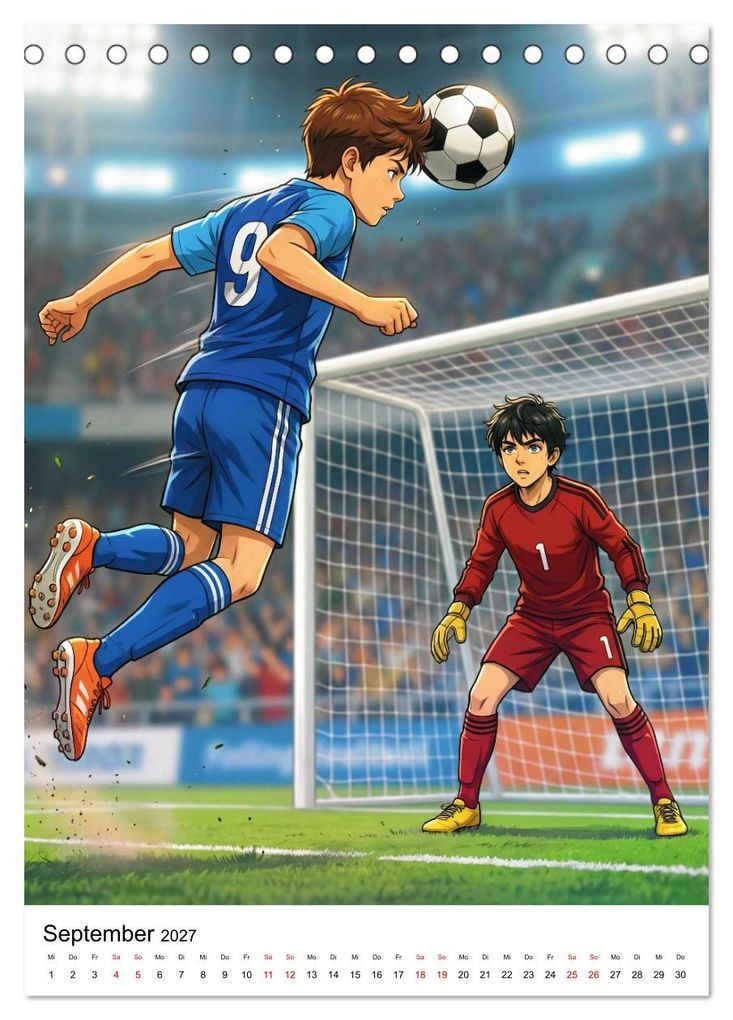 Weitere Ansicht: Level Up - Fußballhelden (Tischkalender 2027 DIN A5 hoch), CALVENDO Monatskalender | Lucas Winter, Calvendo