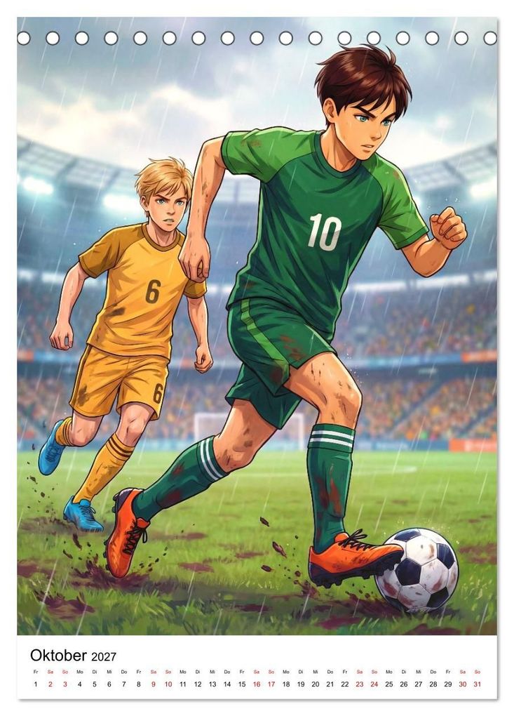 Weitere Ansicht: Level Up - Fußballhelden (Tischkalender 2027 DIN A5 hoch), CALVENDO Monatskalender | Lucas Winter, Calvendo
