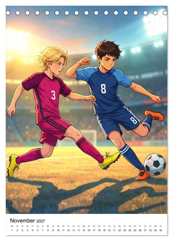Weitere Ansicht: Level Up - Fußballhelden (Tischkalender 2027 DIN A5 hoch), CALVENDO Monatskalender | Lucas Winter, Calvendo