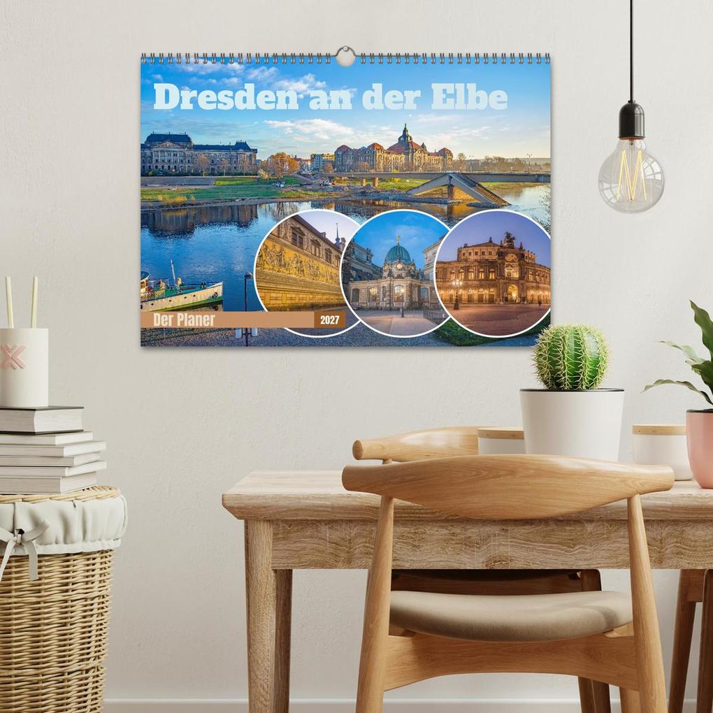 Weitere Ansicht: Dresden an der Elbe - Der Planer (Wandkalender 2027 DIN A3 quer), CALVENDO Monatskalender | Thomas Bugdoll, Calvendo