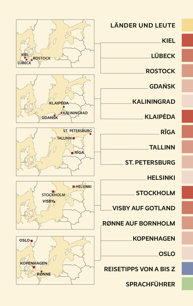 Weitere Ansicht: TRESCHER Reiseführer Ostseestädte | Hinnerk Dreppenstedt, Volker Hagemann, Rasso Knoller, André Micklitza, Christian Nowak