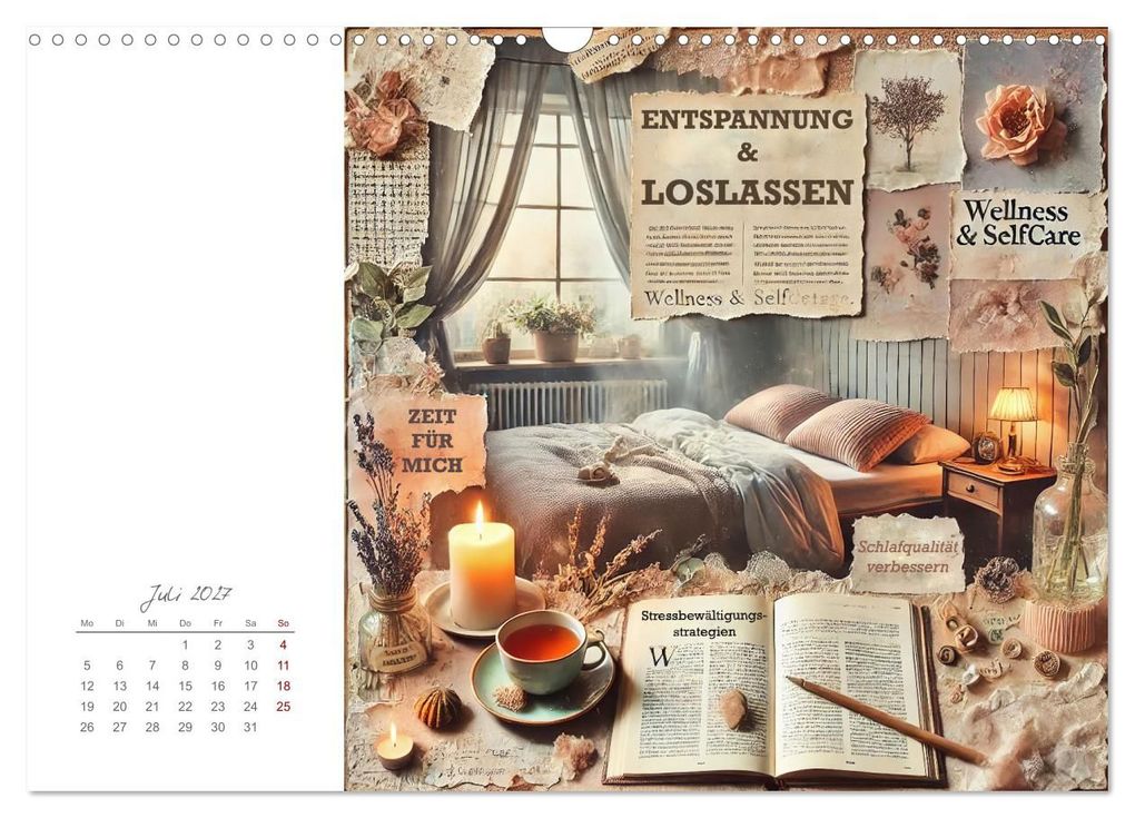 Weitere Ansicht: Soulful Days - Dein Selfcare-Kalender (Wandkalender 2027 DIN A3 quer), CALVENDO Monatskalender | Fred Schimak, Calvendo
