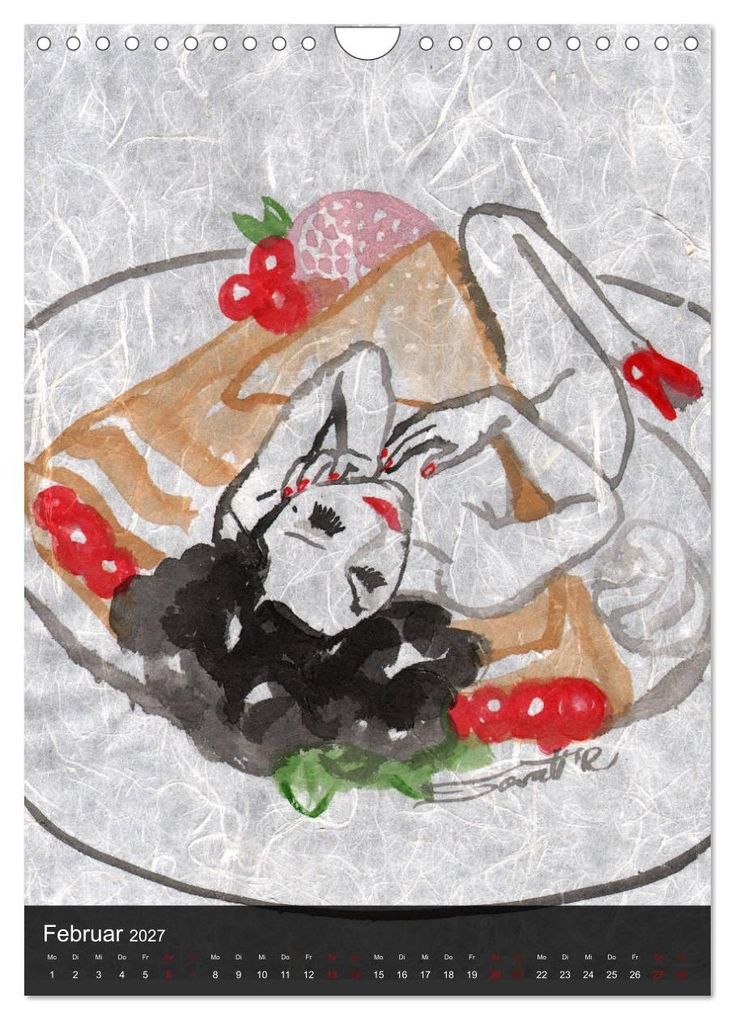 Weitere Ansicht: DELIKATESSEN - leckere Köstlichkeiten & kalorienarme Pin up Illustrationen, Zeichnungen, Grafiken und Malerei der Marke "Burlesque up your wall" von Sara Horwath (Wandkalender 2027 DIN A4 hoch), CALVENDO Monatskalender | Sara Horwath - Burlesque up your wall, Calvendo