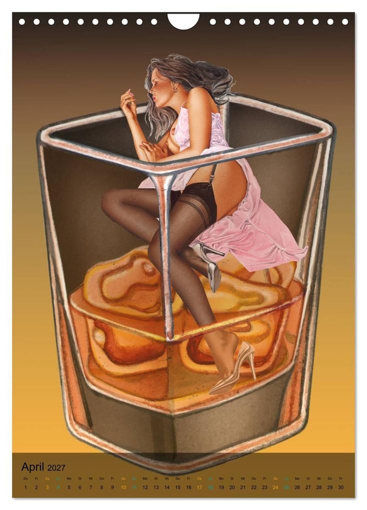 Weitere Ansicht: DELIKATESSEN - leckere Köstlichkeiten & kalorienarme Pin up Illustrationen, Zeichnungen, Grafiken und Malerei der Marke "Burlesque up your wall" von Sara Horwath (Wandkalender 2027 DIN A4 hoch), CALVENDO Monatskalender | Sara Horwath - Burlesque up your wall, Calvendo